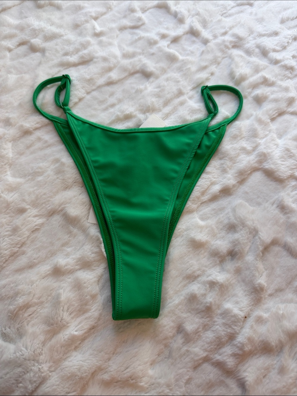 Tropic Of  C Women's Green High-Leg Swim Bottom Size XS.